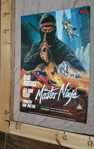 Master Ninja 3 (1986) Sho Kosugi - Uk Video Poster -