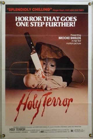 Holy Terror / Alice Sweet Alice Ff Orig 1sh Movie Poster Horror Rr80 