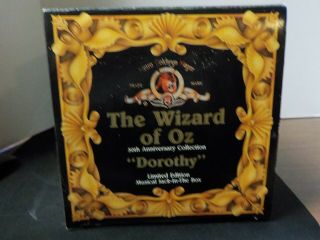 Nib 1966 Mgm Wizard Of Oz Dorothy Musical Jack In The Box 50th Anniversary Ed.