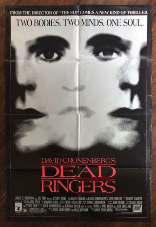 Dead Ringers 1988 David Cronenberg Medical Horror Thriller Movie Poster