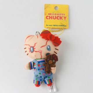 Hello Kitty X Chucky Chuckitty 3.  5 " Mini Plush Child 