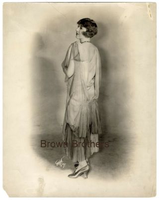 Vintage 1920s Hollywood Actress Ina Claire 11x14 Dbw Photo By White Studio