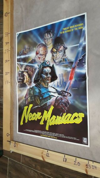 Neon Maniacs (1986) Uk Video Poster Horror -