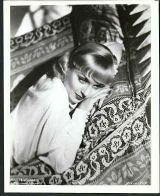 Carole Lombard In Stylish Pose Portrait Vintage Paramount Photo