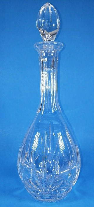 Noble Excellence Lead Crystal 14 " Decanter W/ Stopper Vguc