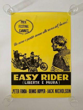 Easy Rider Vintage Italian Movie Poster Dennis Hopper Peter Fonda Jack Nicholson