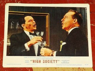 High Society Orig 1956 Frank Sinatra - Bing Crosby Lobby Card 3