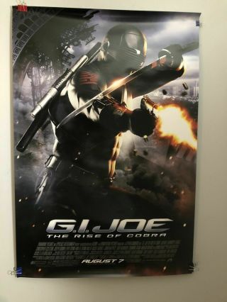 Gi Joe Rise Of Cobra 27x40 Ds Theatrical Poster In Vg