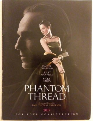 Phantom Thread Fyc Dvd Paul Thomas Anderson D.  Day - Lewis Fyc 2017 Focus Features