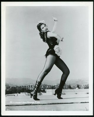 Ann Miller Vtg 1940s Leggy Cheesecake Pin - Up Columbia Pictures Photo