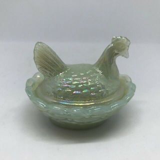Mini Boyd Glass Hen on Nest Dish 2 - 1/2 