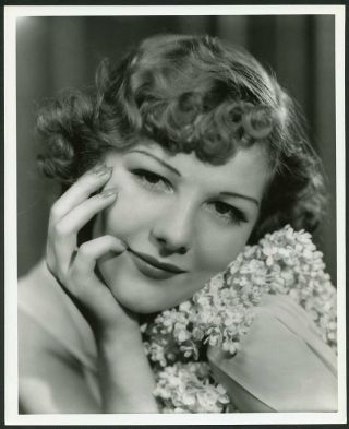 Veda Ann Borg In Close - Up Portrait Vintage 1937 Photo By Elmer Fryer