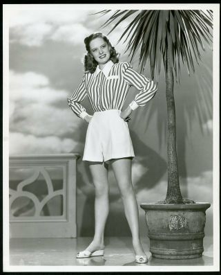 Alexis Smith Vintage 1940s Leggy Pin - Up Portrait Photo By Welbourne