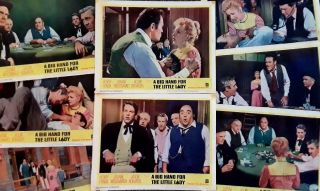 A Big Hand For The Little Lady - 1966 Movie Theater Lobby Card Set Of 8