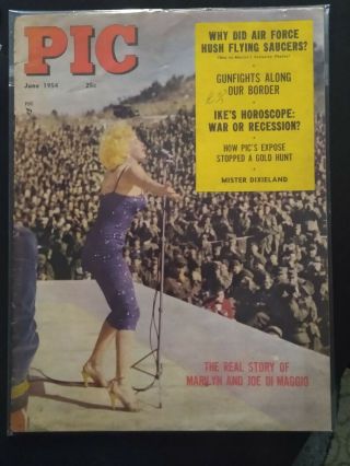 1954 Vintage Pic Issue Of Marilyn Monroe In Korea