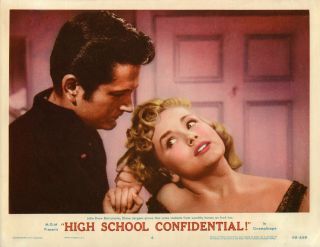 High School Confidential Lobby Card 6 1958 Mamie Van Doren Classic