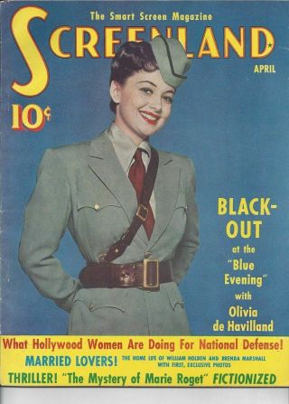 Olivia De Havilland - Screenland - April 1942
