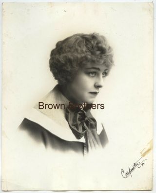 Vintage 1910s Actress Seena Owen Dbw Photos By Carpenter & Hartsook (2 Photos)