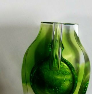 TITTOT glass Green Small 4” Vase 3