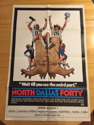 North Dallas Forty One Sheet Movie Poster With York Theatre Listing