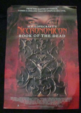 H.  P.  Lovecraft Necronomicon Book Of The Dead Movie Poster Belinda Bauer