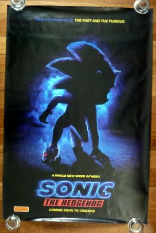 Sonic The Hedgehog 2020 Australian Advance One Sheet Movie Poster Ver B
