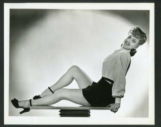 Ann Savage Vintage 1940s Leggy Cheesecake Pin - Up Photo