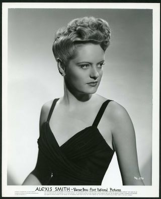 Alexis Smith In Stunning Portrait 1940s Warner Bros.  Glamour Photo