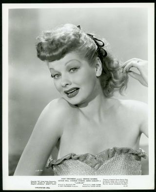Lucille Ball In Cute Flirty Pose Vintage 1947 Portrait Photo " Lured "