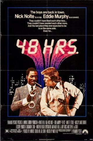 48 Hours Orig Movie Poster 1982 Nick Nolte Eddie Murphy 27 X 41