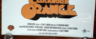 A CLOCKWORK ORANGE 2000 Australian DVD/Video One Sheet Movie Poster 2