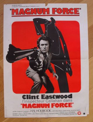 Magnum Force Clint Eastwood French Movie Poster 