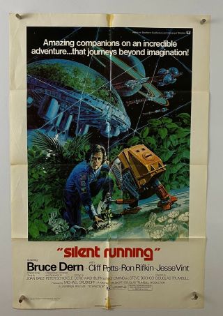 Silent Running Movie Poster (verygood -) One Sheet 1972 Sci - Fi 5567
