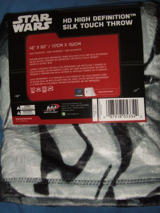 Nwt Star Wars Storm Trooper Army The Force Awakens HD Plush Fleece Throw Blanket 3