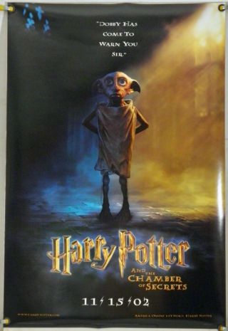 Harry Potter And The Chamber Of Secrets Ds Rolled Adv Orig 1sh Movie Poster 2002