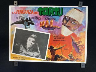 1966 Fred Pinero - Death Curse Of Tartu - Horror - Mexican Lobby Card 16 " X12 "