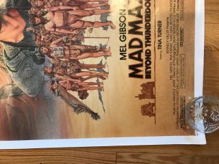Mel Gibson Movie Poster 1 Sheet,  Mad Max Beyond Thunderdome,  Road Warrior 2