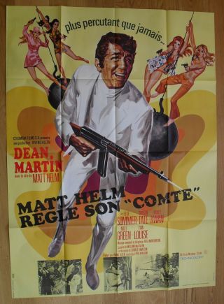 Wrecking Crew Spy Dean Martin French Movie Poster 63 " X47 " 