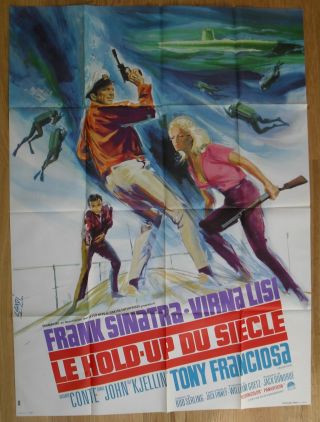 Assault On A Queen Frank Sinatra French Movie Poster 63 " X47 " 