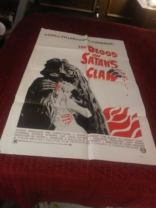 Vintage Movie Poster The Blood On Satan 