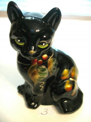Fenton Lenox Shadow,  The Little Black Cat Figurine