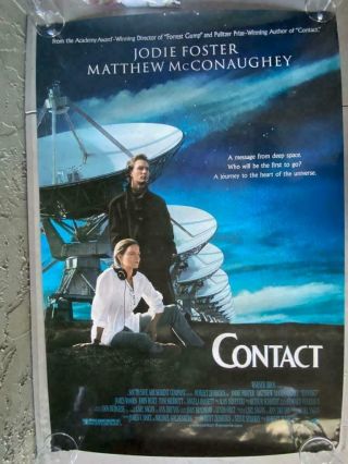 Contact 27x40 Theatrical Poster In Vg