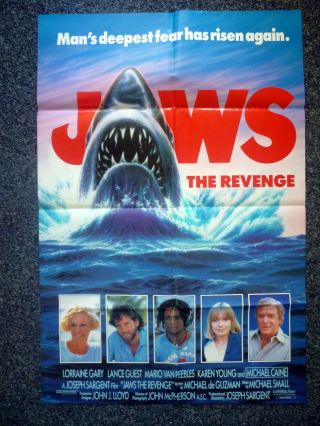 Jaws The Revenge 1987 Australian Adv.  One Sheet Movie Poster Full Cast