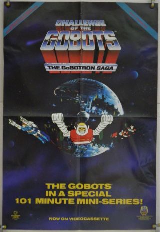 Challenge Of The Gobots Ff Orig Vestron Video Poster Gobotron Saga (1986)