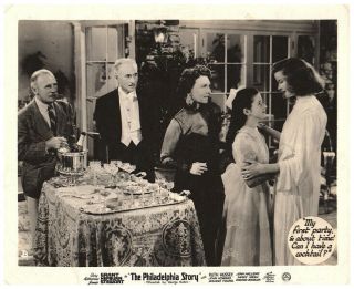 The Philadelphia Story Lobby Card Katharine Hepburn Roland Young 1940