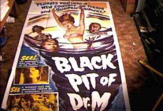 Black Pit Of Dr M Orig 3 Sheet 41x81 Movie Poster 1961 Horror