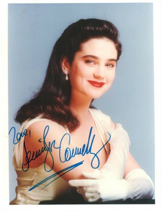 Jennifer Connelly Hand Signed 8x10 Color Photo Sexy Rocketter A Mind