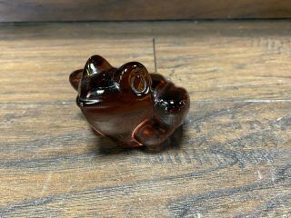 Vintage Mid Century Frog Paperweight Murano Art Glass Toad Sculpture