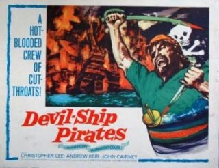 Devil - Ship Pirates - 1964 - Rolled 22x28 Movie Poster - Christopher Lee