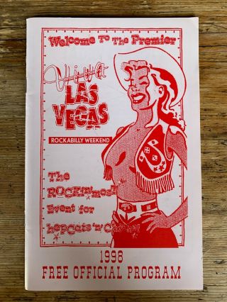 1st Viva Las Vegas Rockabilly Weekend Program - 1998 Cond Collectible